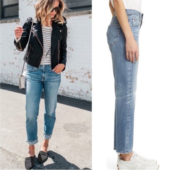 AG Adriano Goldschmied The Ex-Boyfriend Slim
Jean Faded Blue Wash Soft Size 28 - Picture 1 of 10